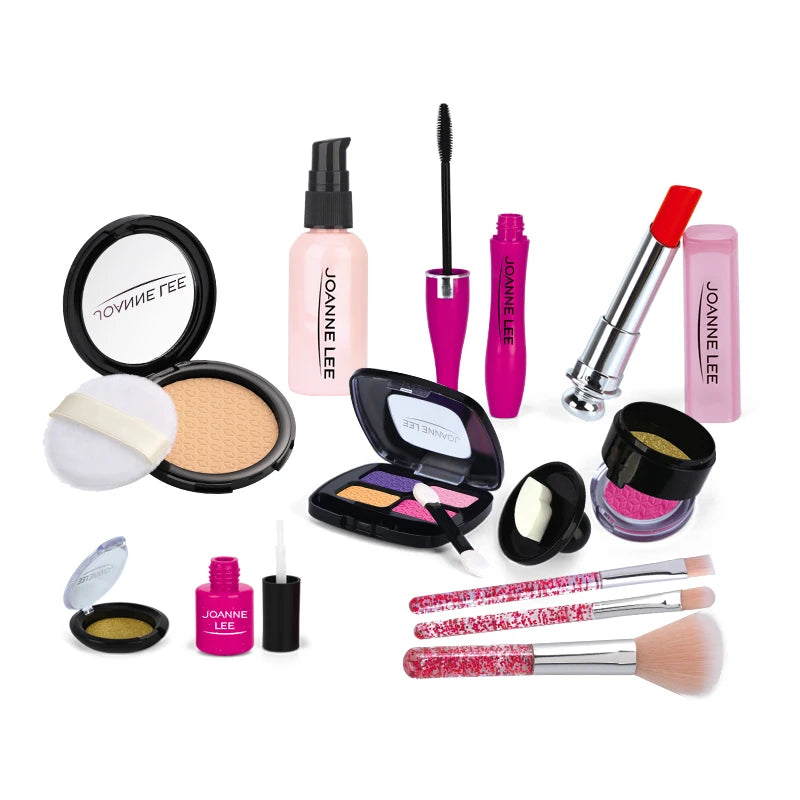 Kids Pretend Play Makeup Set - Fake Make Up Kit for Girls