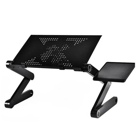 Adjustable Aluminum Laptop Desk - Portable Folding Table for Bed & Sofa