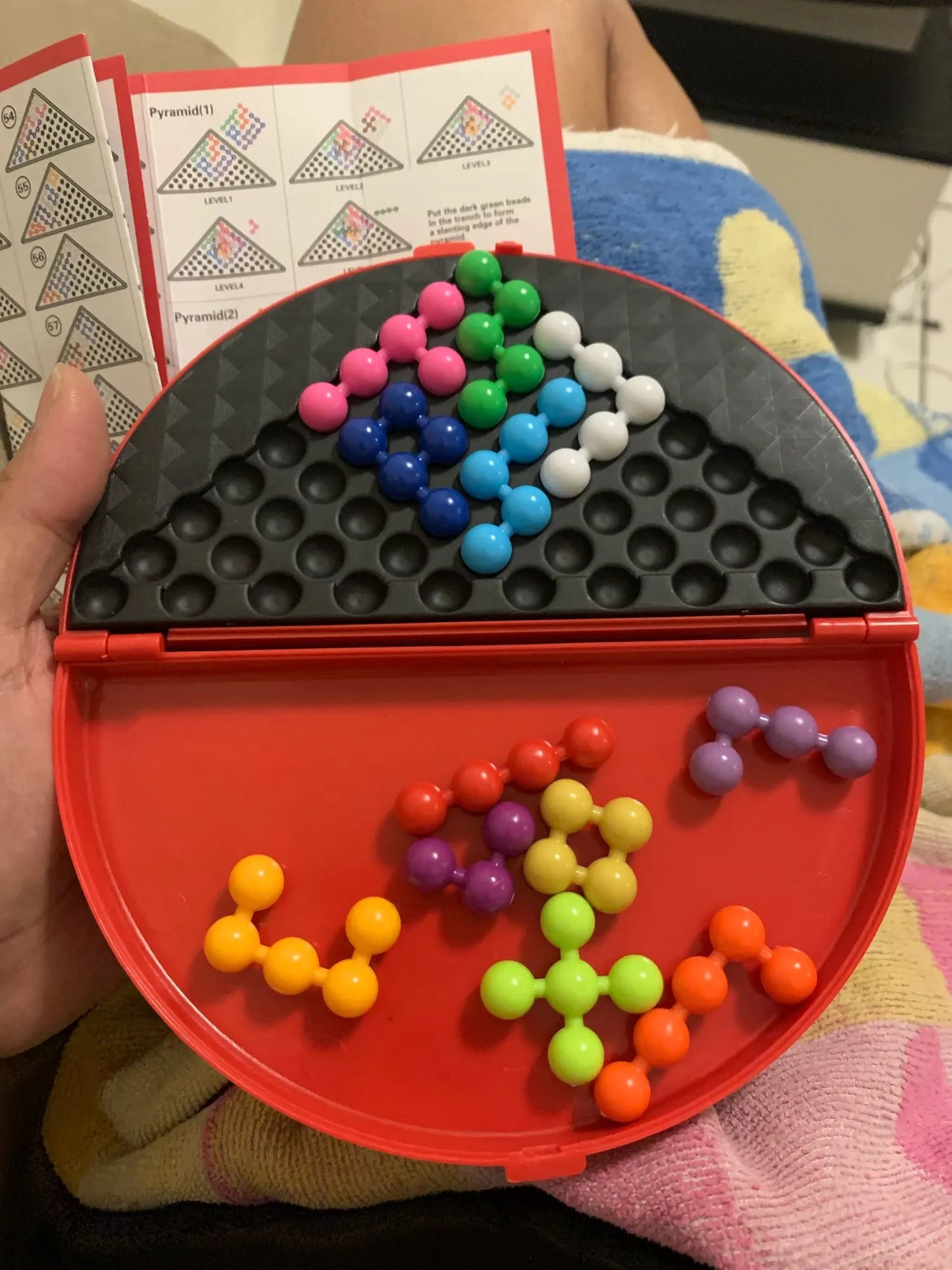 Classic IQ 3D Puzzle Board Game - Pyramid Plate Brain Teaser