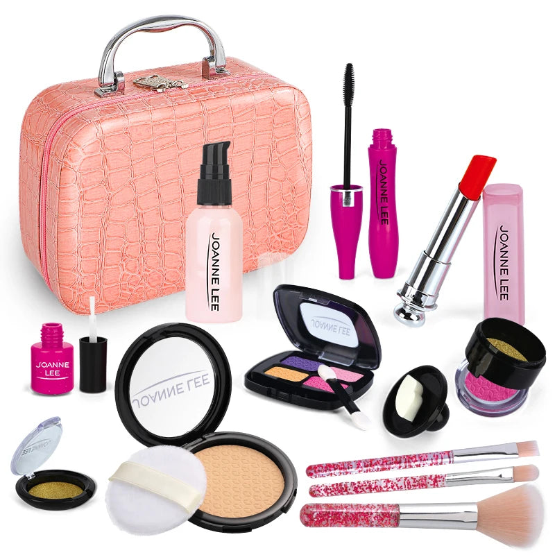 Kids Pretend Play Makeup Set - Fake Make Up Kit for Girls