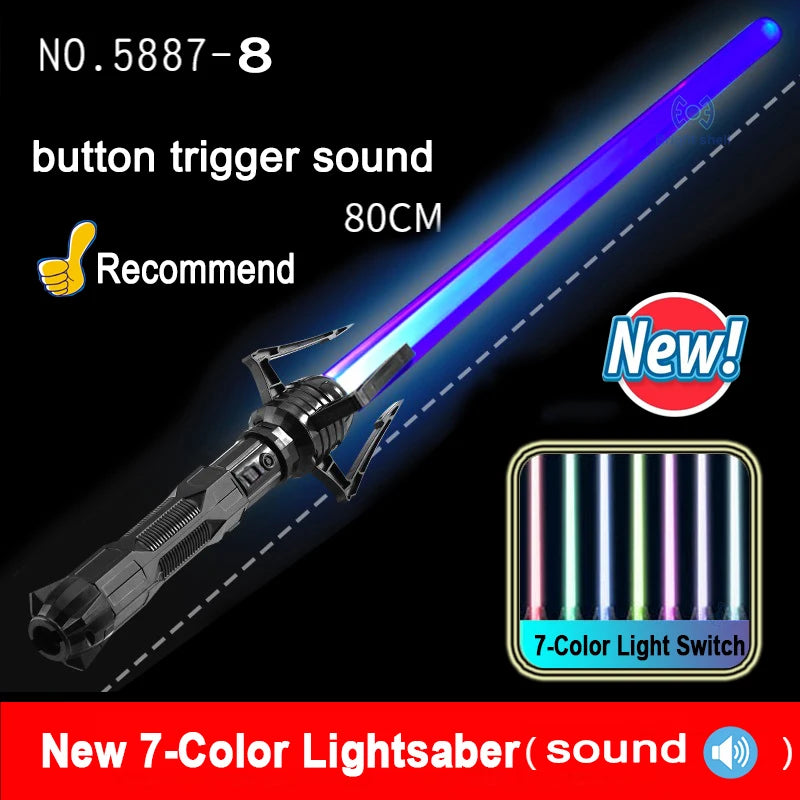 RGB Lightsaber Laser Sword Toy - Flashing LED Light Saber