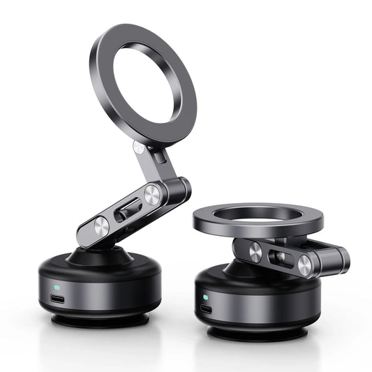 Magnetic Vacuum Adsorption Car Phone Mount - 360° Rotation Holder