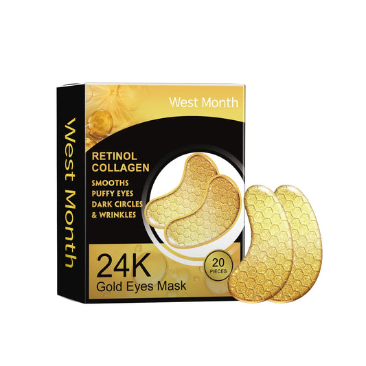 24K Gold Retinol Eye Patches - Anti-Aging Collagen Under Eye Mask