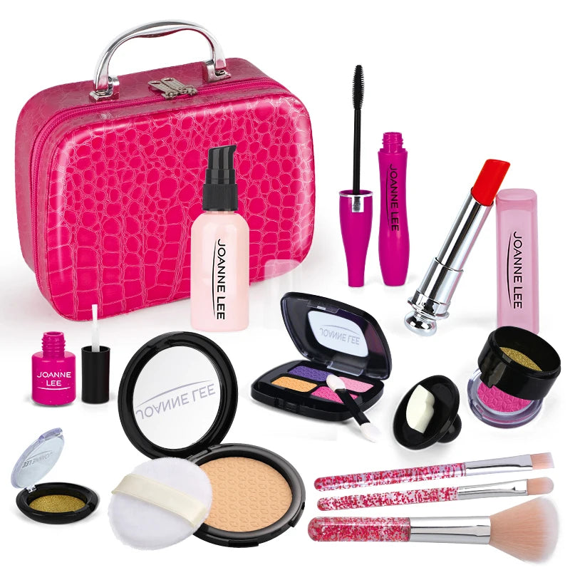 Kids Pretend Play Makeup Set - Fake Make Up Kit for Girls