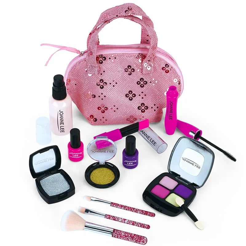 Kids Pretend Play Makeup Set - Fake Make Up Kit for Girls