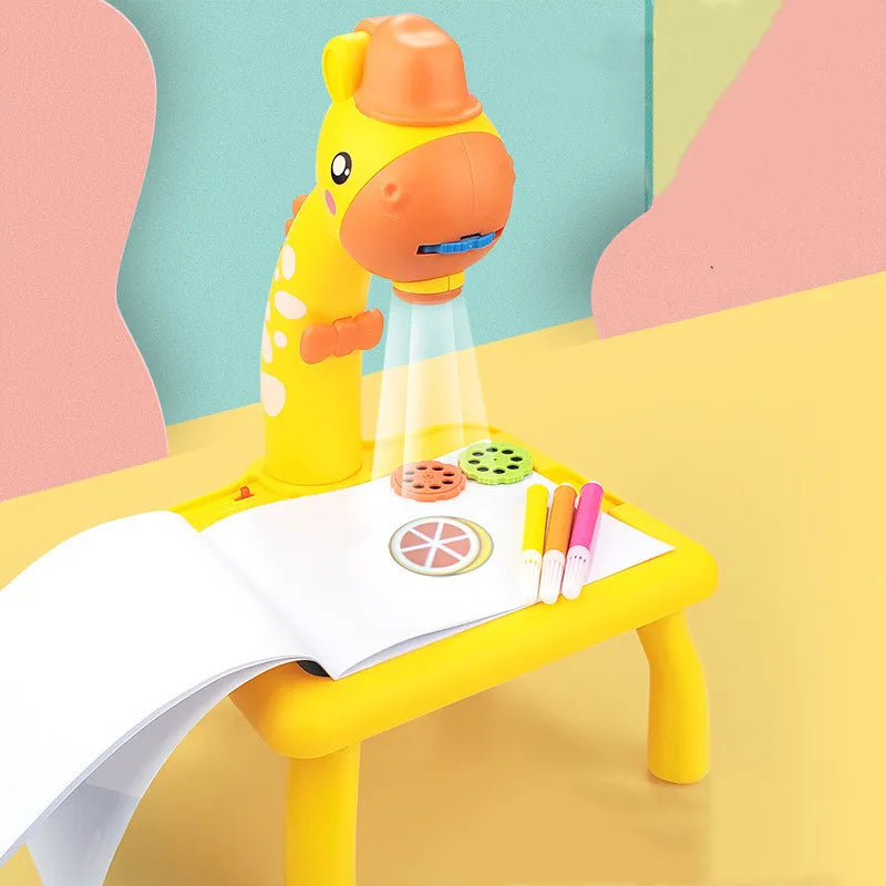 Kids LED Projector Drawing Table Toy Set - Creative Art Station