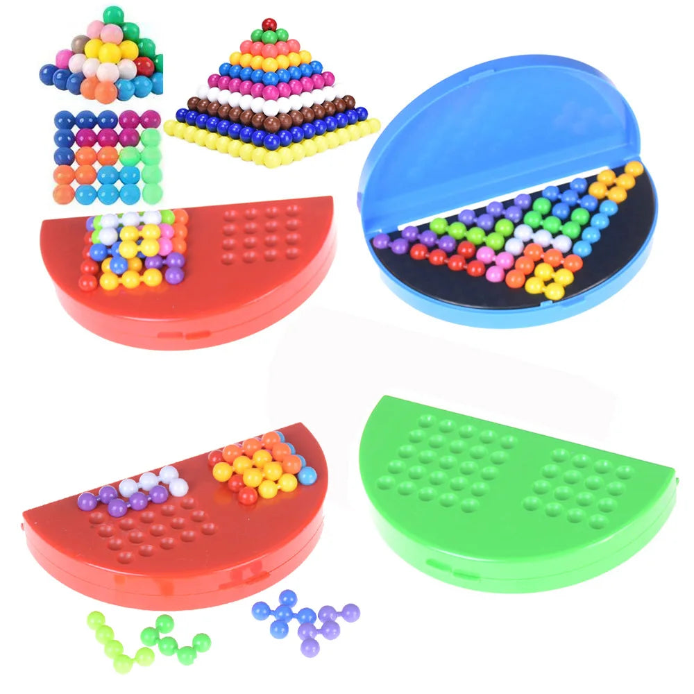 Classic IQ 3D Puzzle Board Game - Pyramid Plate Brain Teaser