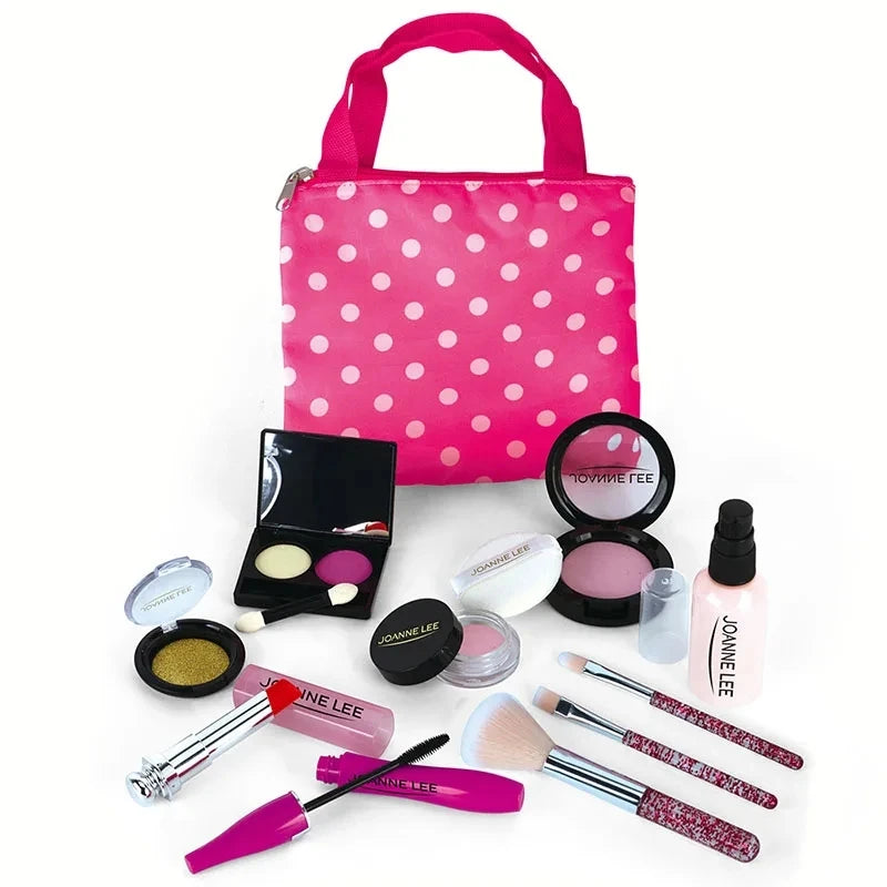 Kids Pretend Play Makeup Set - Fake Make Up Kit for Girls