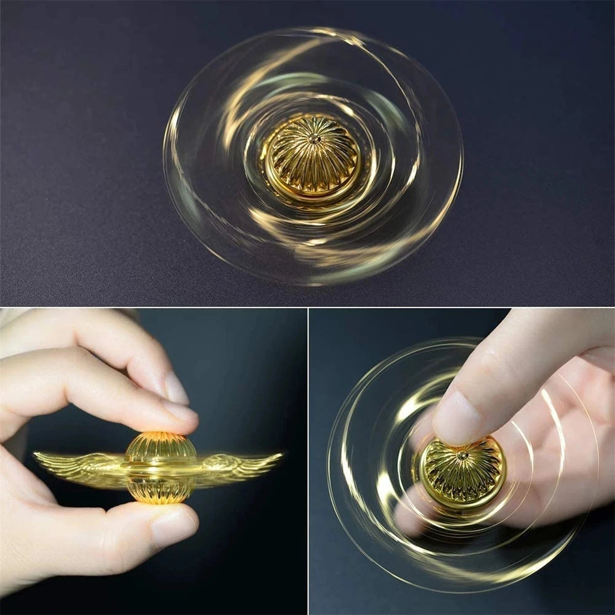 Golden Snitch Cupid Fidget Spinner - Metal Stress Relief Toy