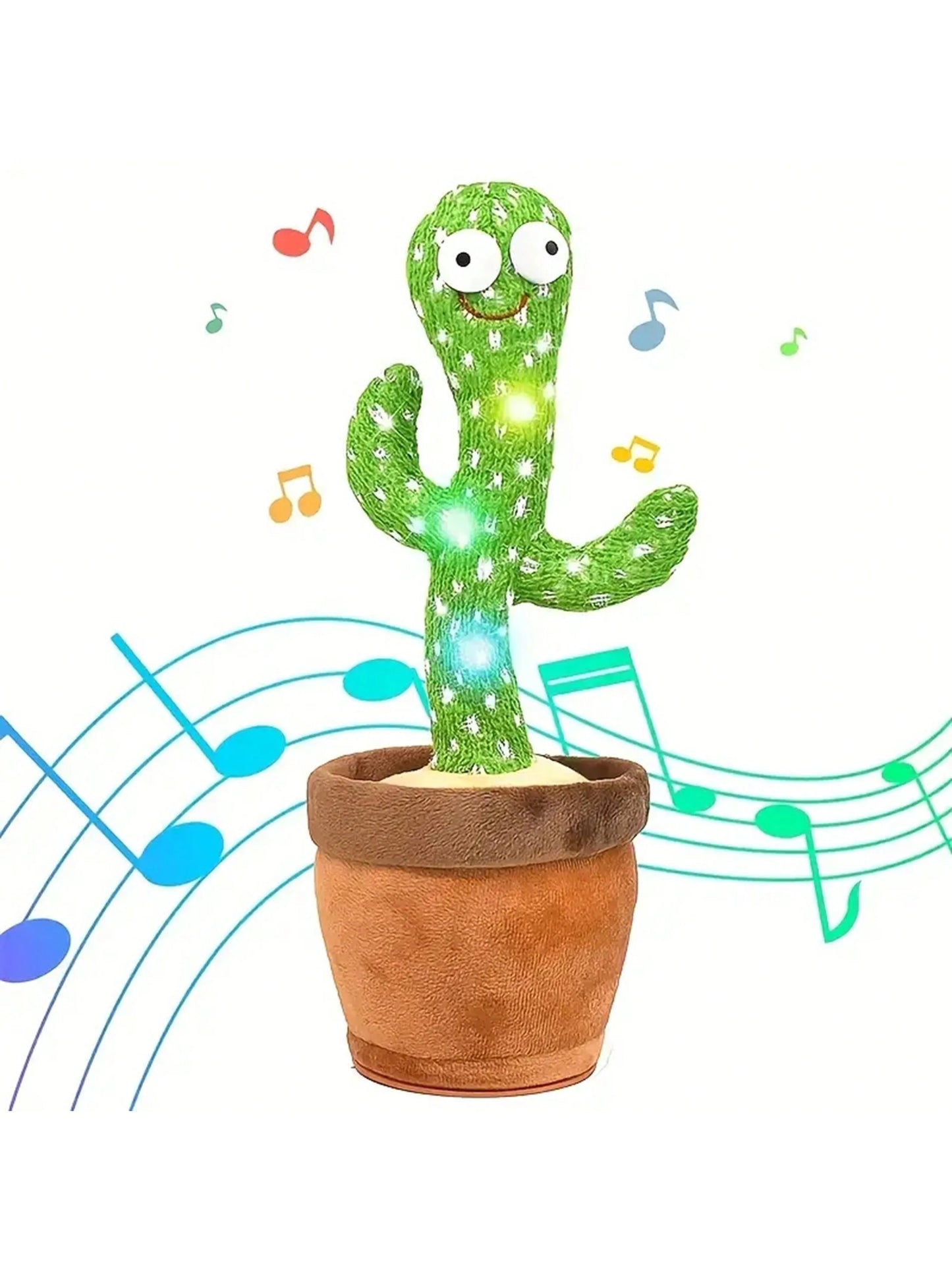 Dancing Talking Cactus Toy - Interactive Singing & Recording Plush for Kids