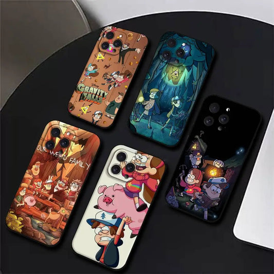 Gravity Falls Pig iPhone Case - Soft TPU Protective Cover for iPhone 11-17 Series