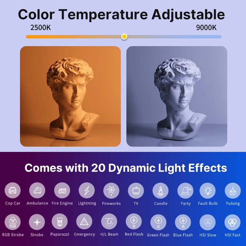 Ulanzi VL119 RGB LED Stick Light - 19.68" Handheld Photography Wand with CRI 95+