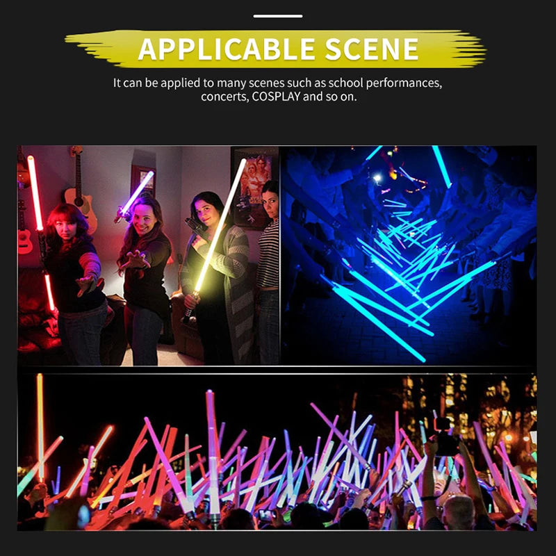 RGB Lightsaber Laser Sword Toy - Flashing LED Light Saber