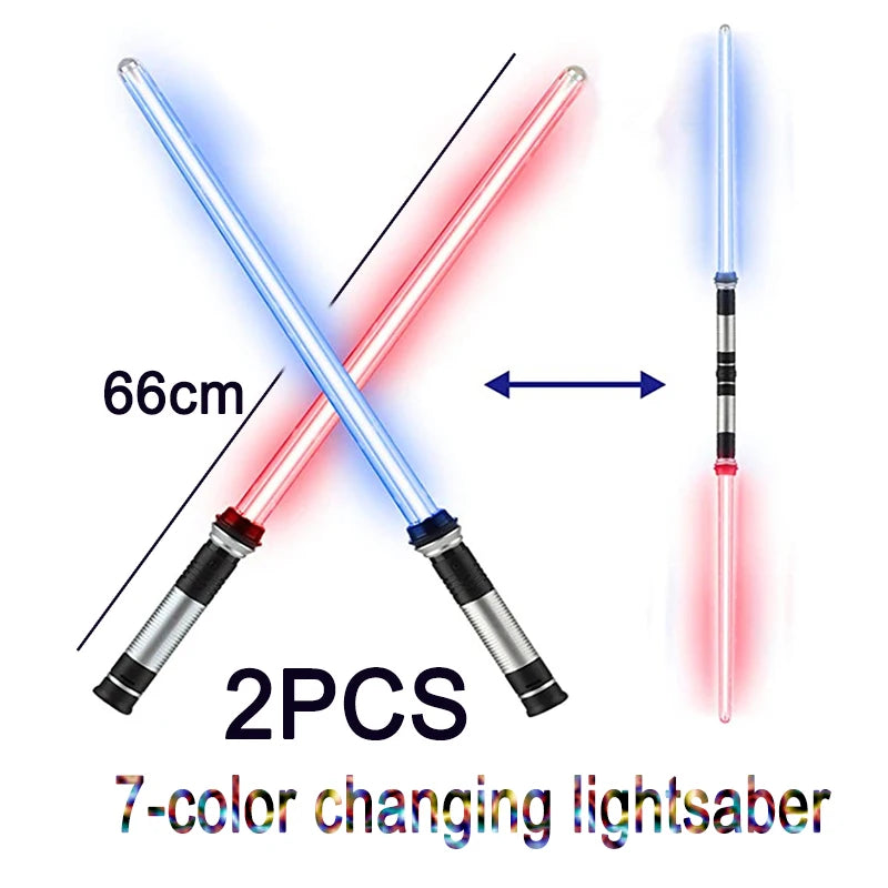 RGB Lightsaber Laser Sword Toy - Flashing LED Light Saber