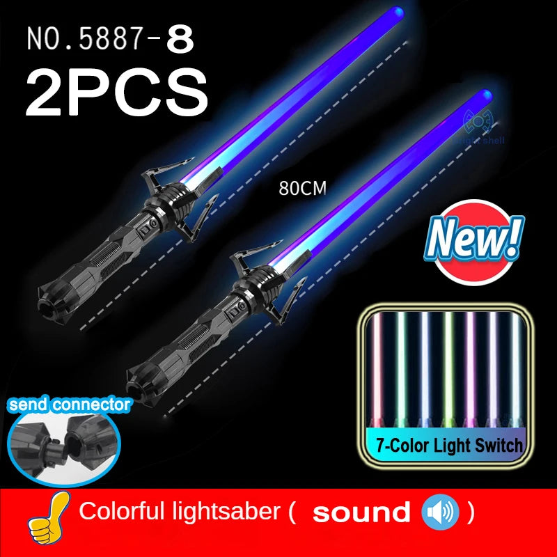 RGB Lightsaber Laser Sword Toy - Flashing LED Light Saber