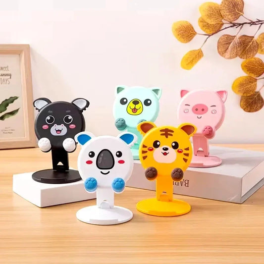 Universal Foldable Phone & Tablet Stand - Cute Cartoon Design