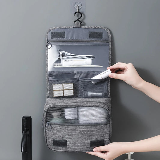 Waterproof Hanging Toiletry Bag - Travel Organizer for Men & Women