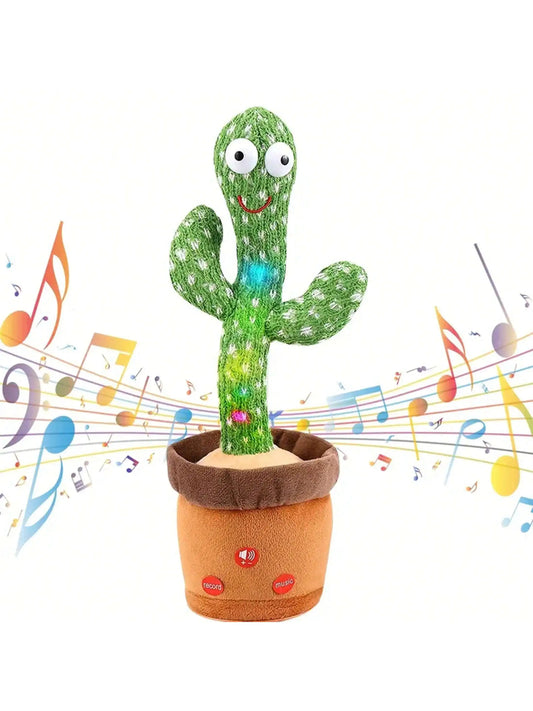 Dancing Talking Cactus Toy - Interactive Singing & Recording Plush for Kids